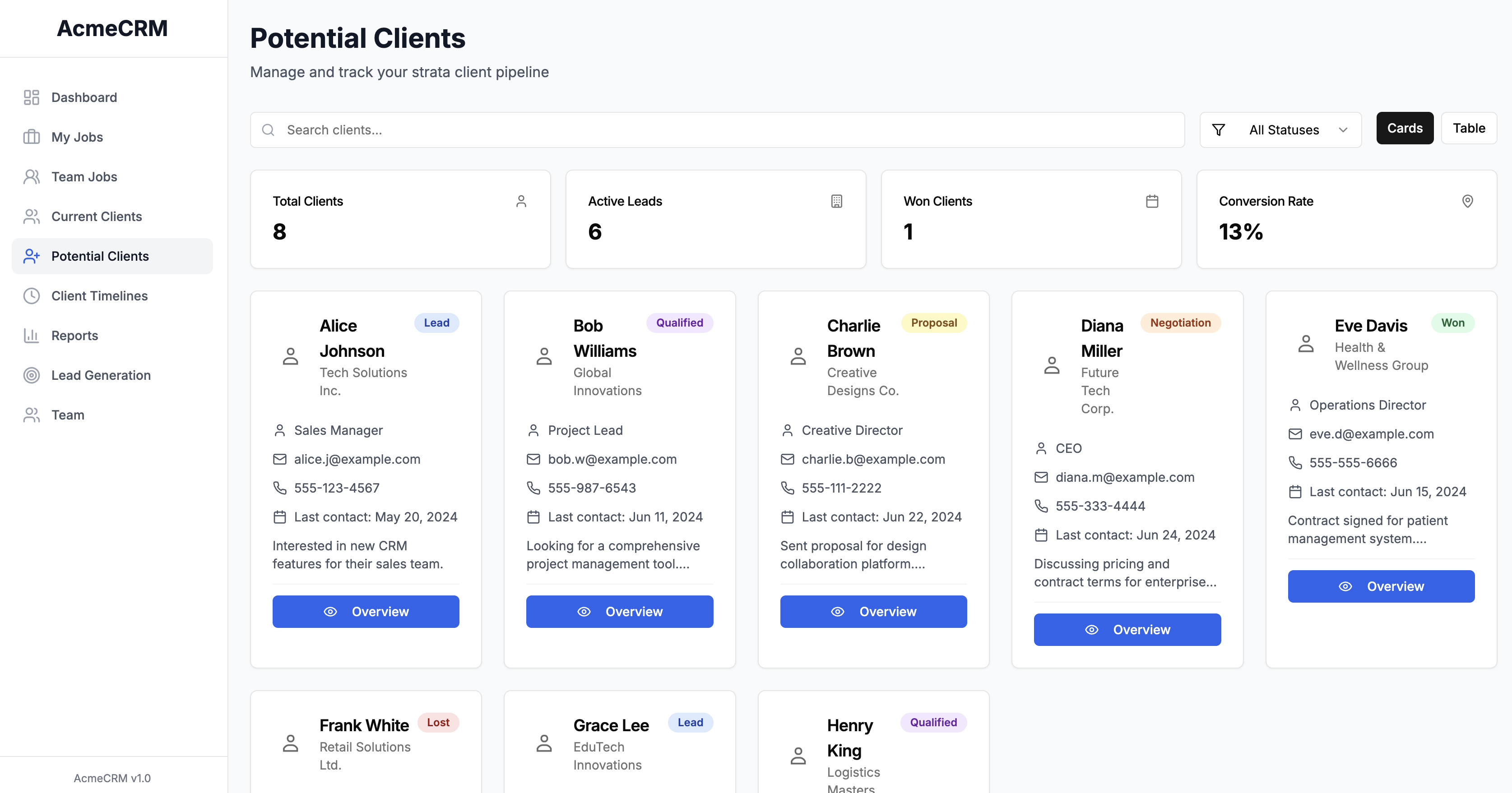 Potential Clients